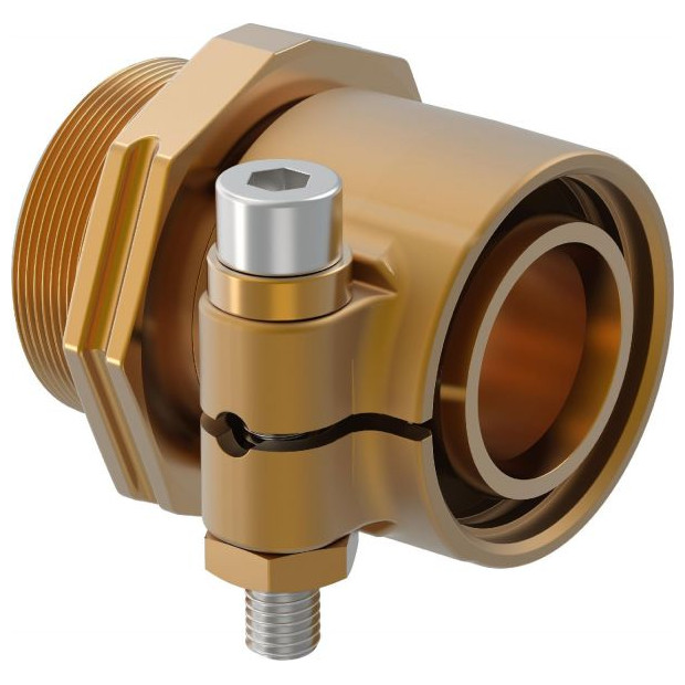 Uponor Wipex Übergangsnippel PN6 40x3,7 G1-1-4 Messing O-Ring Edelstahl 1018330