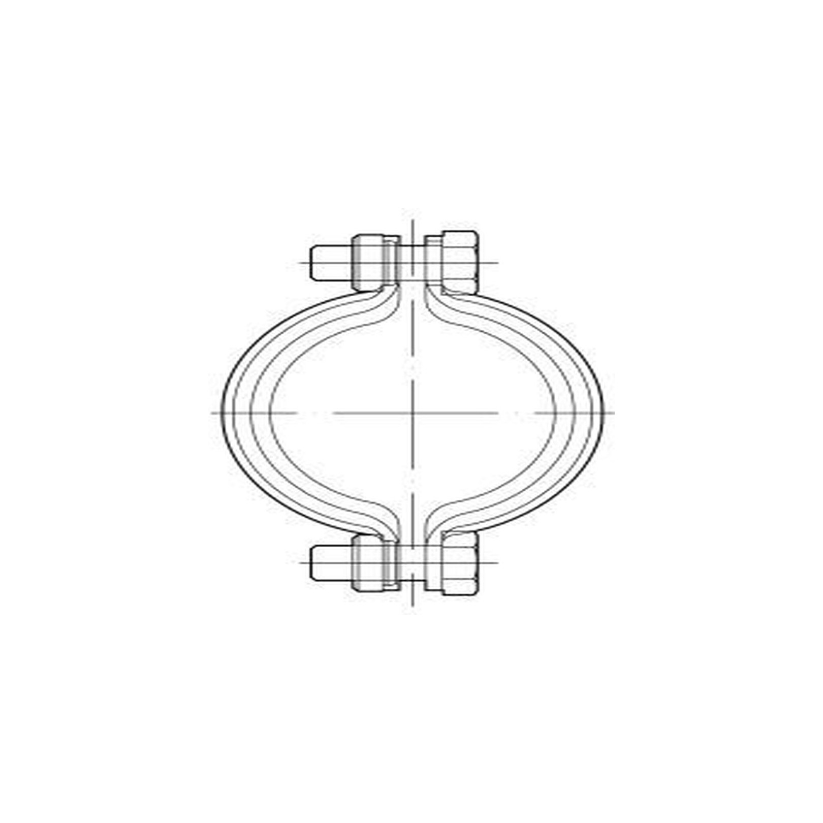 Aco Passavant Sicherungsschelle GM-X DN50 feuerverzinkt axialer Schub 0174.44.98