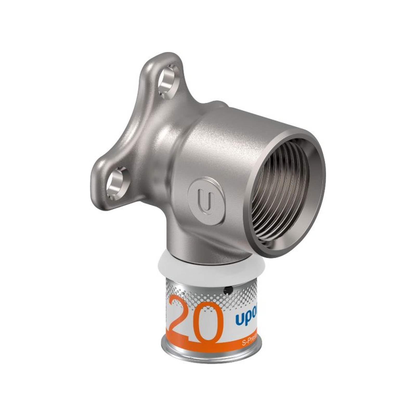 Uponor S-Press PLUS Wandscheibe M 20mm DN20 3/4 IG Pressfitting verzinnt DVGW 1070641