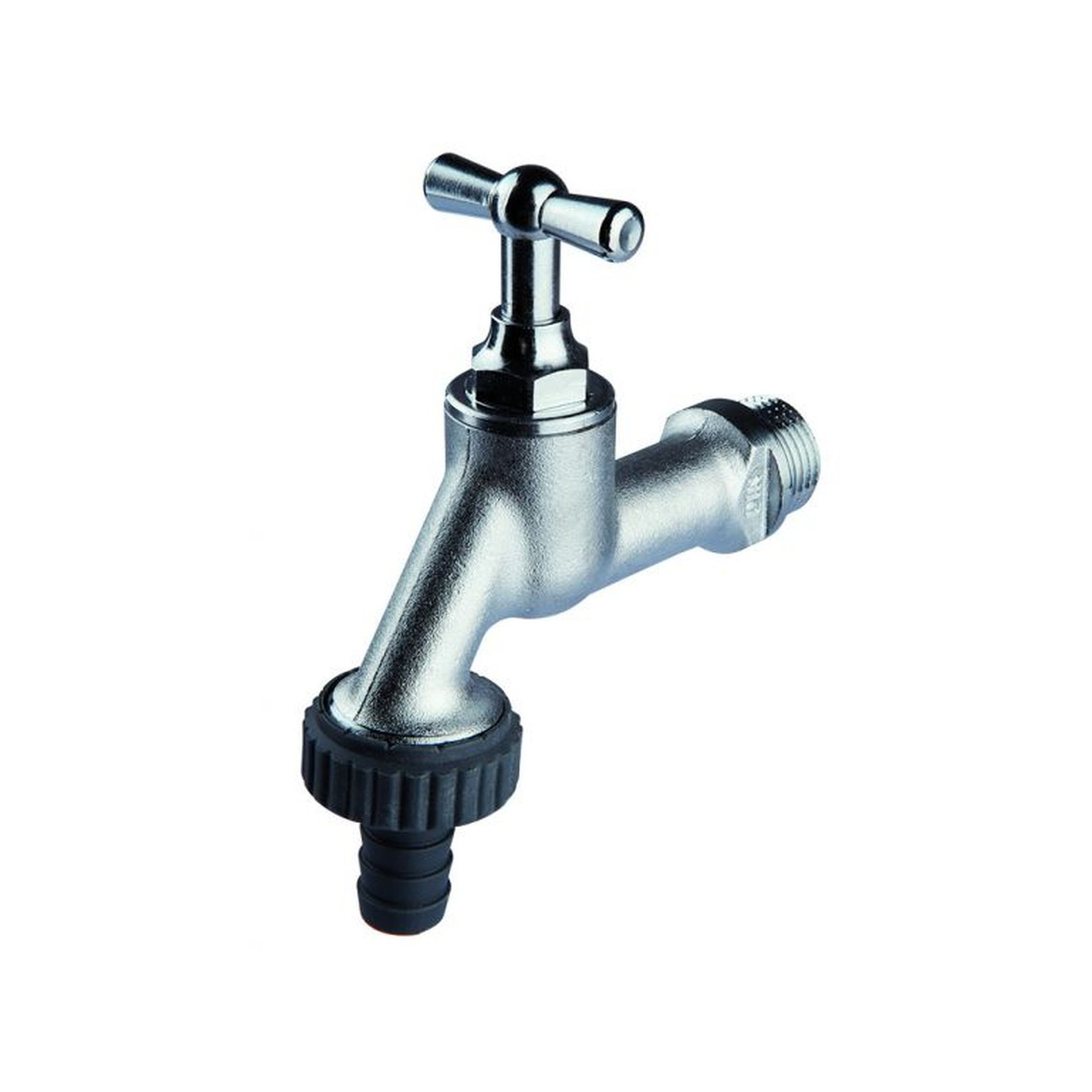 Aalberts Auslaufventil Seppelfrickeke Sepp DN 20 Messing verchromt Schlauchverschraubung Knebelgriff 0000104