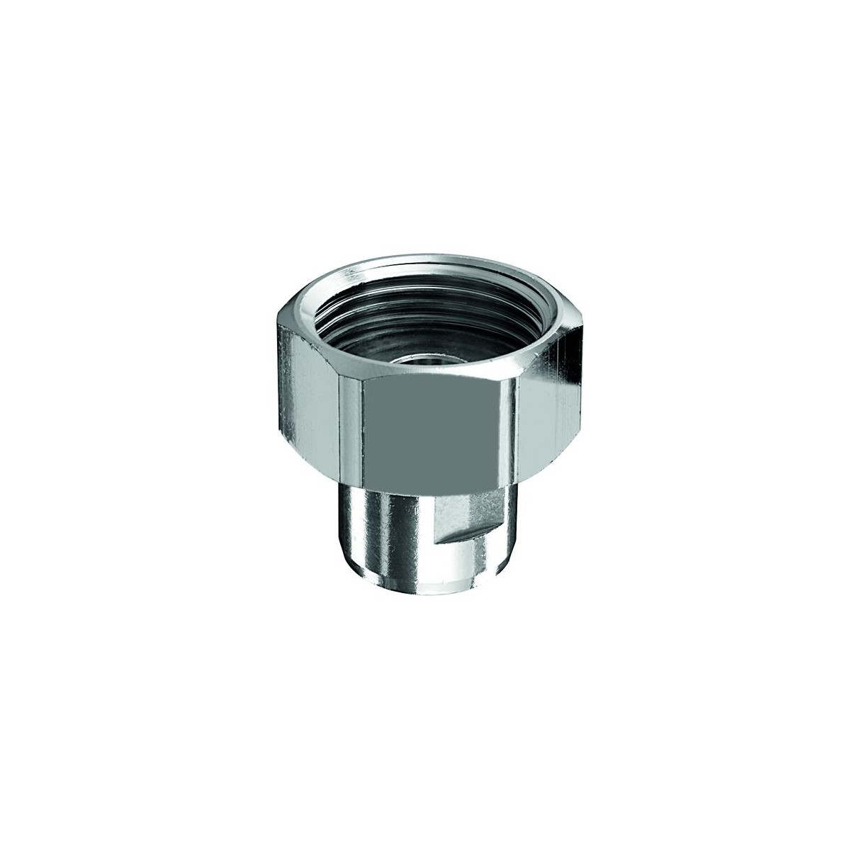 Schell Wasserzähler Verschraubung Plombiervorrichtung 3-8 Zoll Abgang 3-4 Zoll IG chrom Messing 260530699