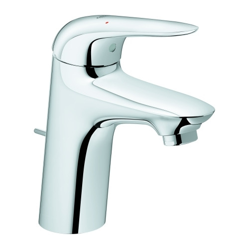 Grohe Waschtischarmatur Eurostyle S-Size Einhebelmischer Chrom geschlossen SilkMove Zugstangen-Ablaufgarnitur 23707003