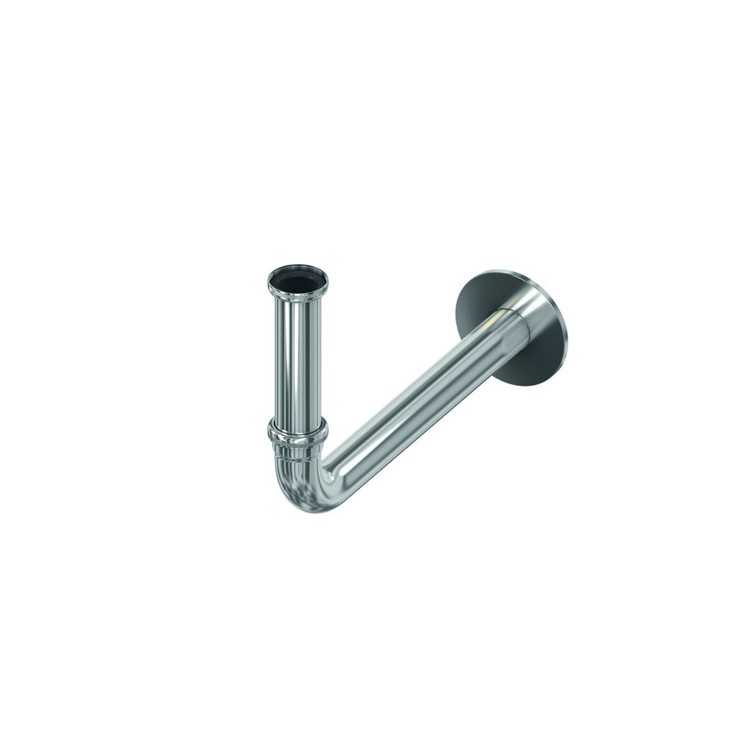 TECE Anschlussbogen UP-Geruchsverschluss 1 1-4 DN32 Messing verchromt 9080001