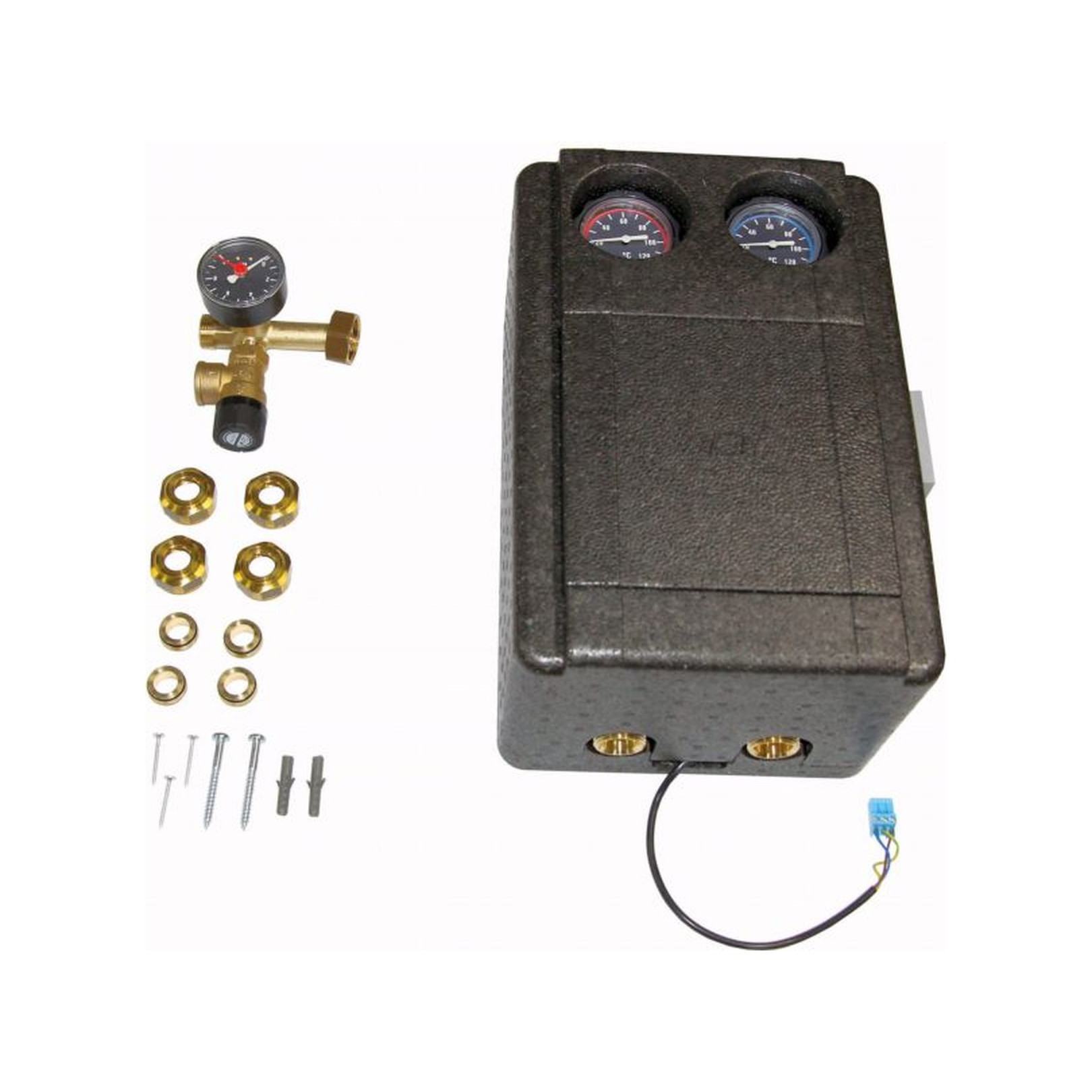 WOLF Solarpumpengruppe 10 Hocheffizienzpumpe EEI 0.20 18mm Klemmring bis 10 Kollektoren 2484991
