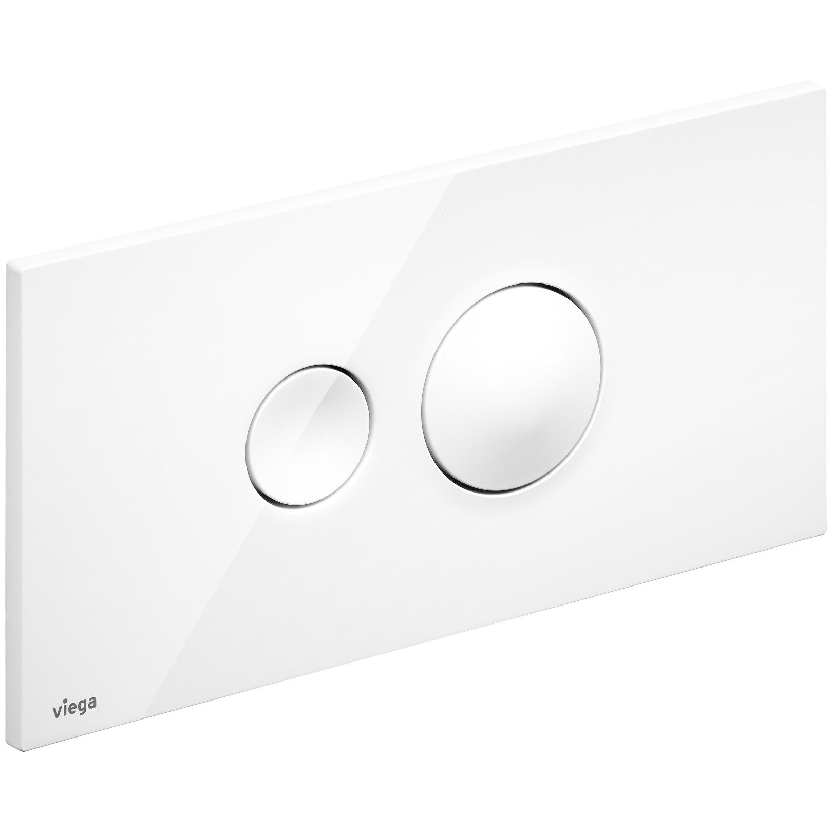 Viega Betätigungsplatte Visign for Style 10 2-Mengen-Spültechnik Kunststoff weiss 596316