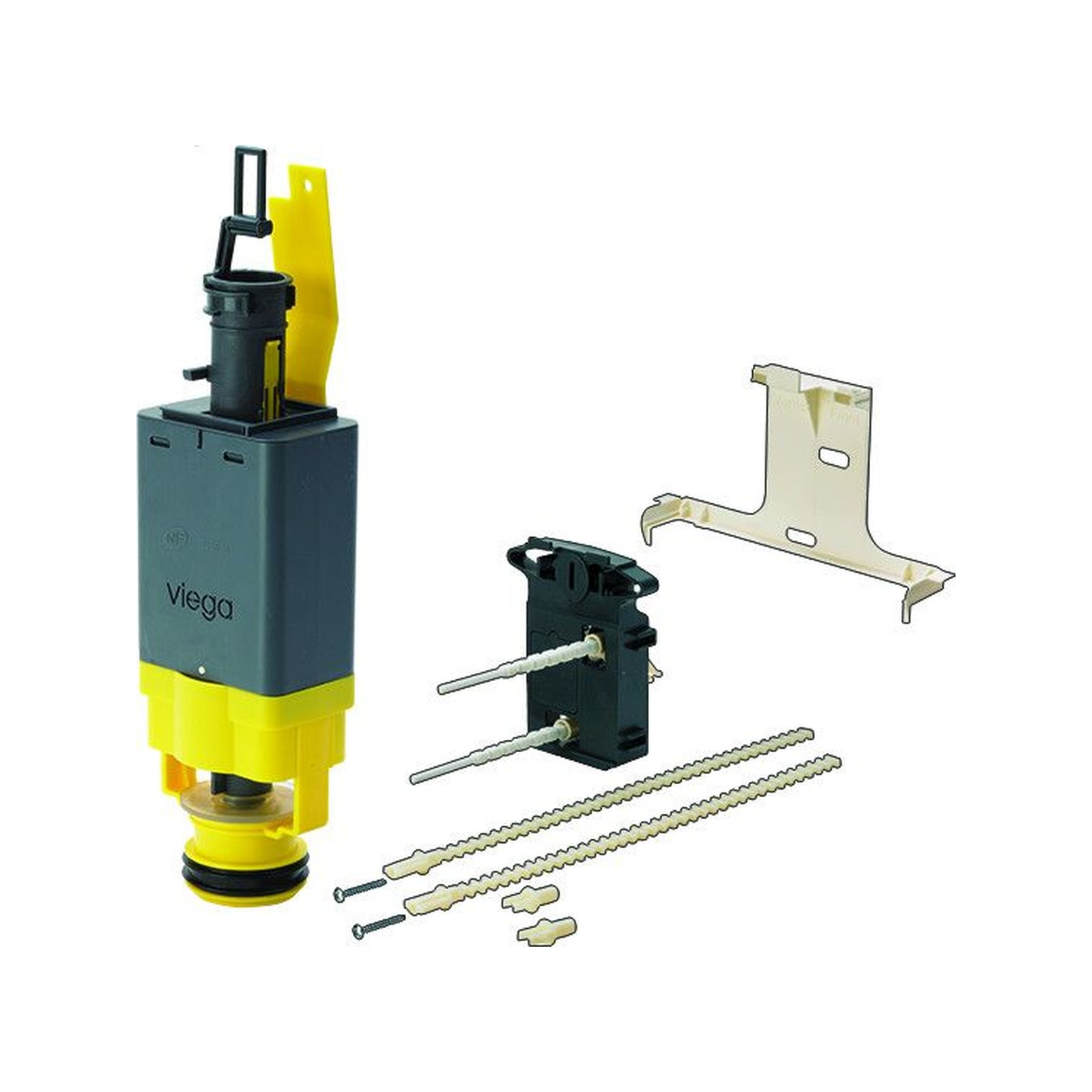 Viega Umrüstsatz 8310.0 Kunststoff WC-Spülkasten Visign 1H auf Visign for Style Mor 2-Mengen-Funktion 611224