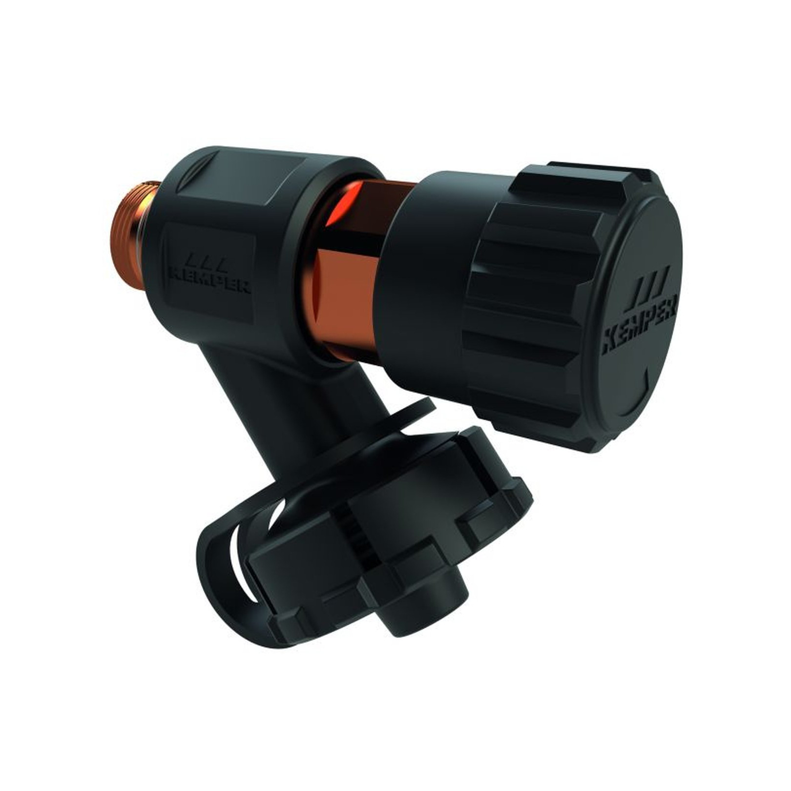 Kemper Entleerventil J71091730000600 Rotguss G1-4 DN8 Schlauchanschluss drehbar