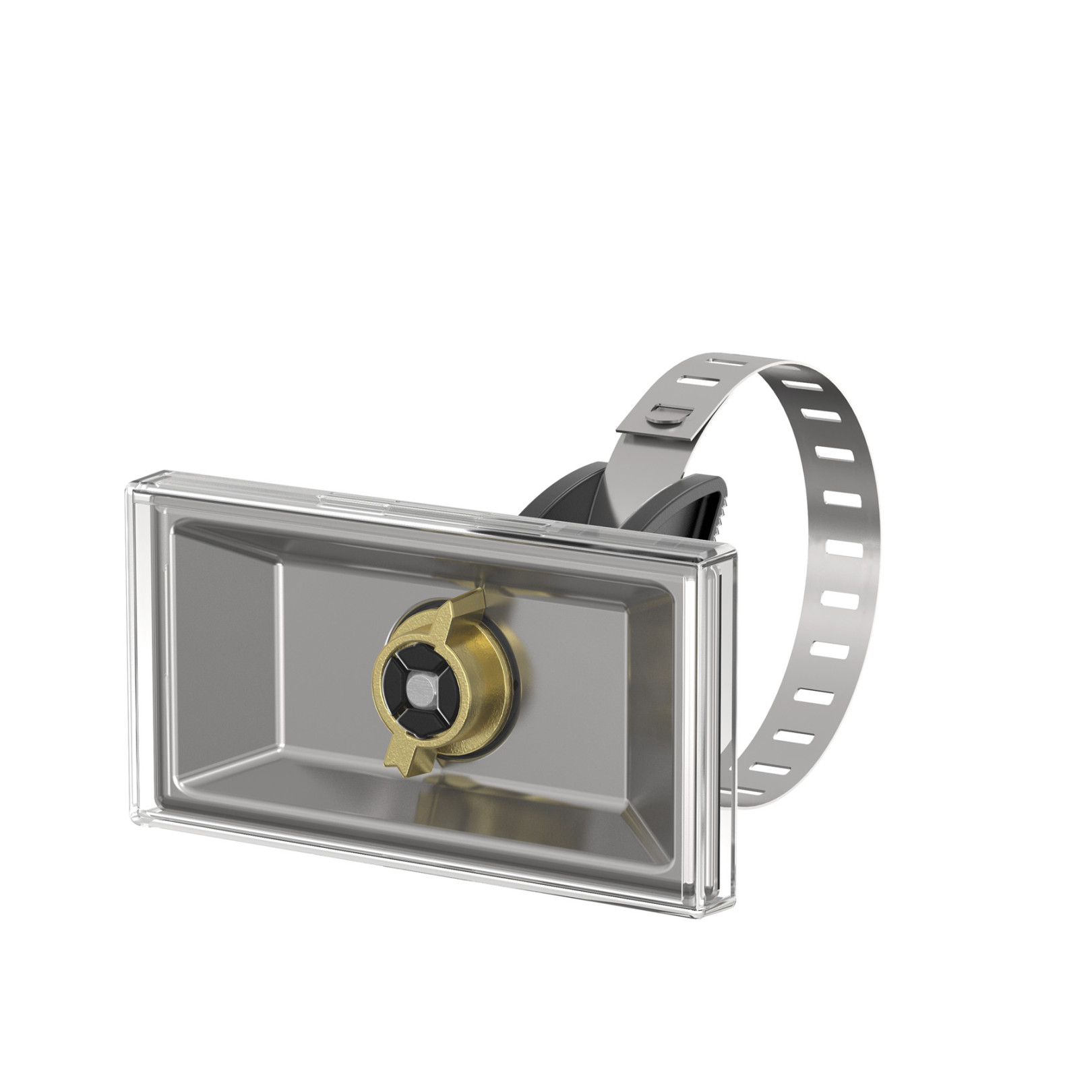 Flamco Simplex Universalhalter Spannband Edelstahl V2A Schilderhalter 100x50mm 10 Stück F55002