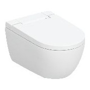 Geberit Dusch-WC AquaClean Alba KeraTect weiß spülrandlos TurboFlush Softclose App-Steuerung 146350011
