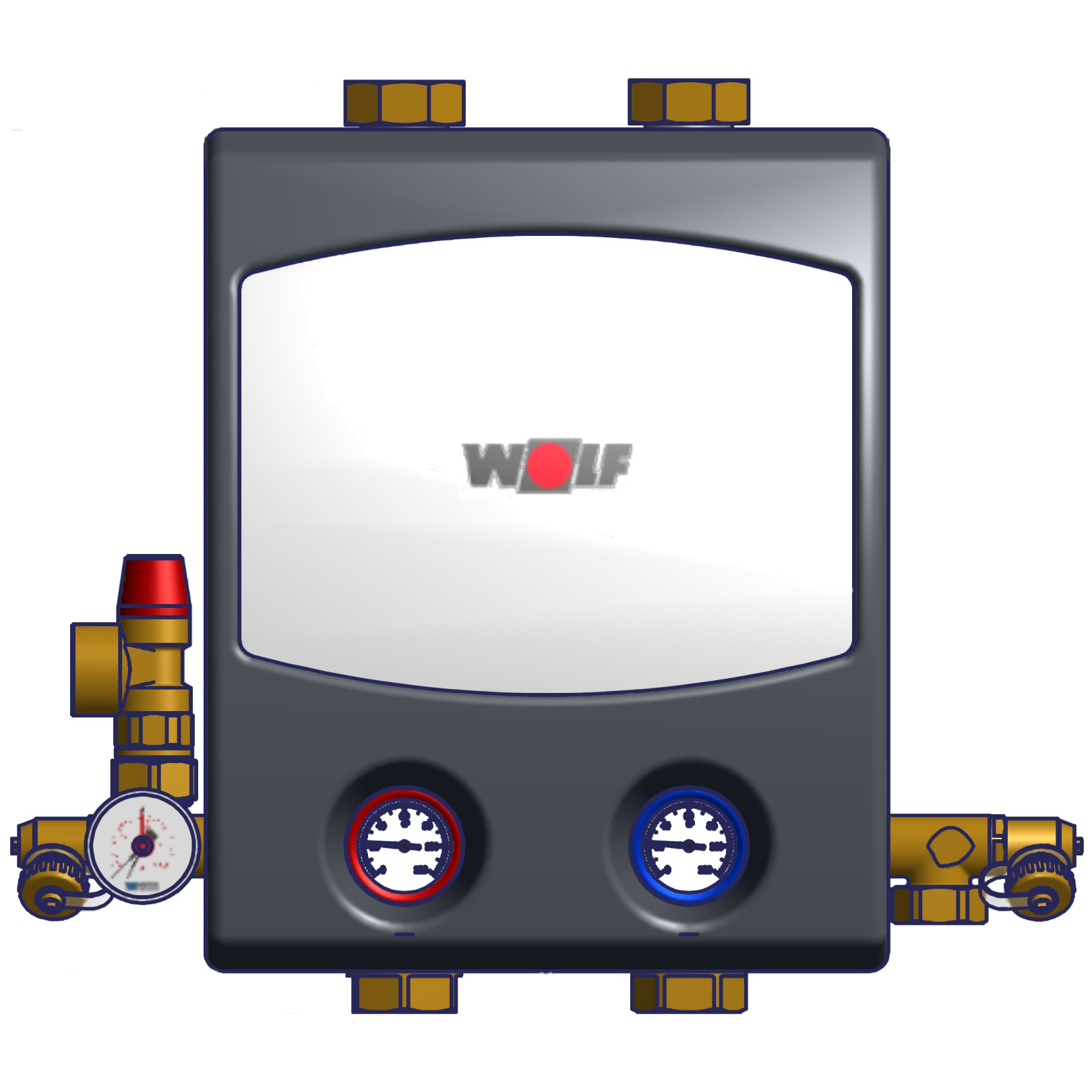 WOLF Pumpengruppe Heizkreis HE-Pumpe EEI