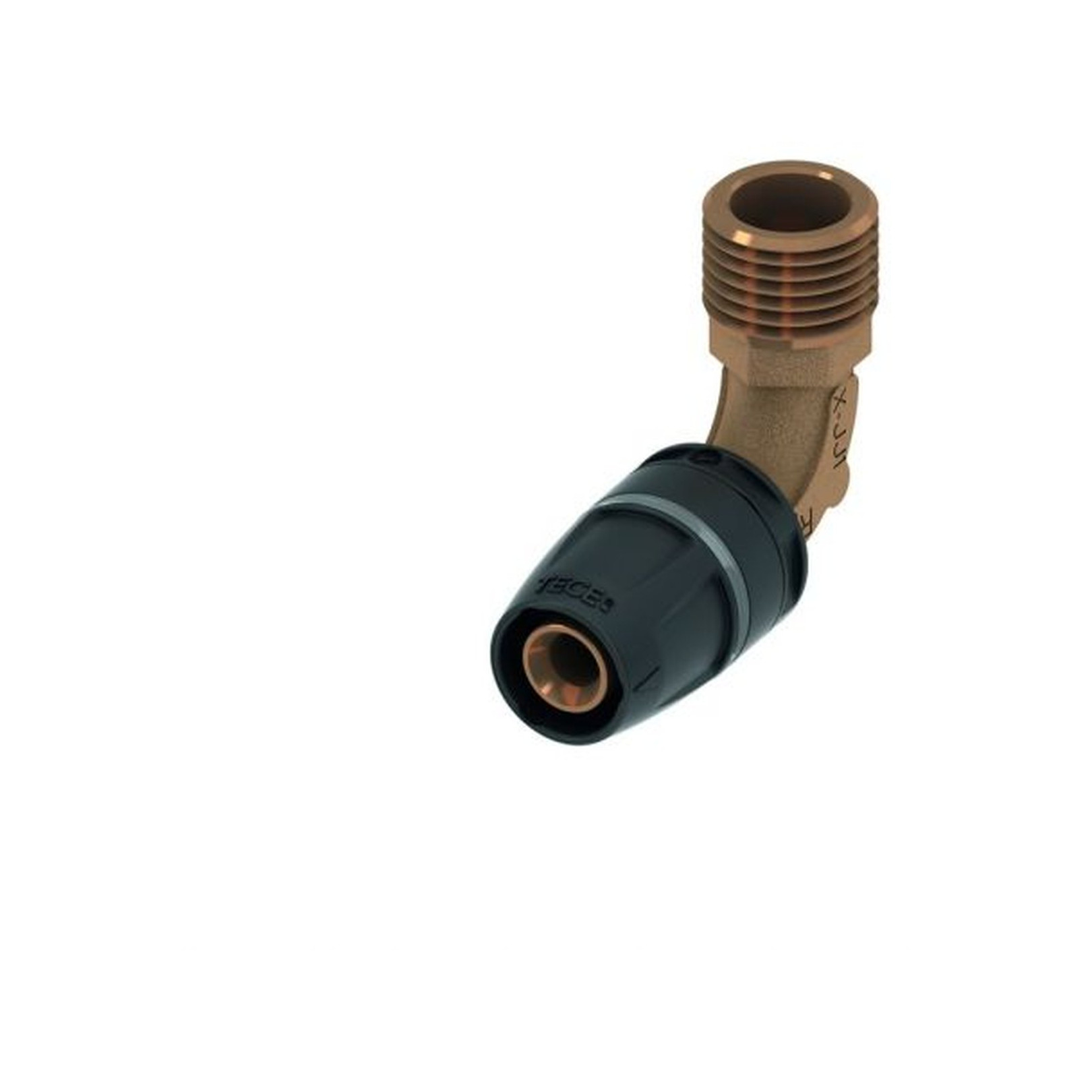 TECElogo-Push Winkelübergangsnippel 20 R 3/4 Rotguss Siliziumbronze 8713304