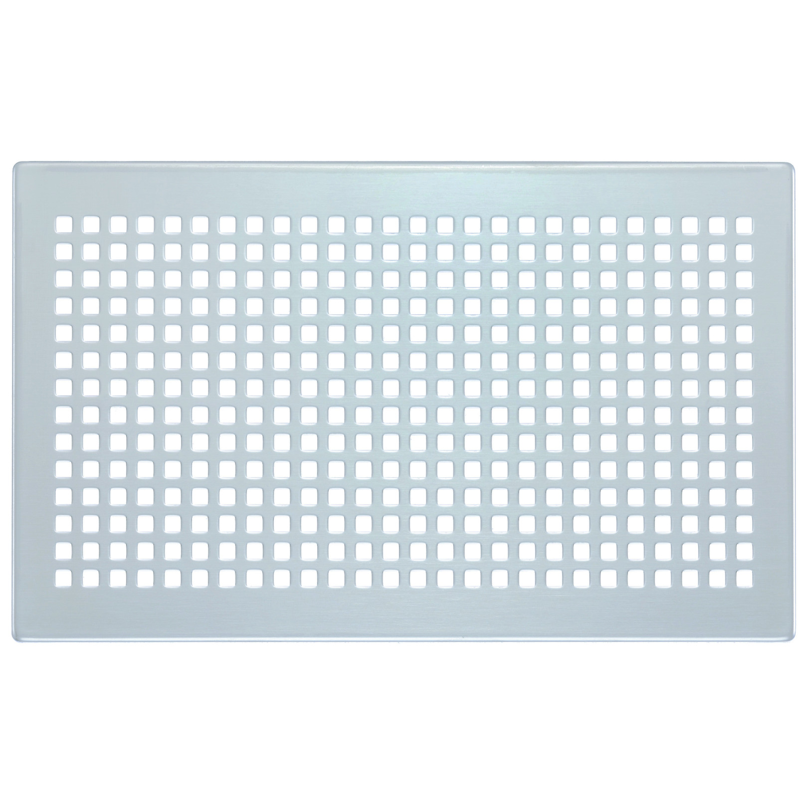 Zehnder Design-Abdeckgitter ComfoGrid Torino CLD Edelstahl 260x160 mm quadratische Lochung 990320630