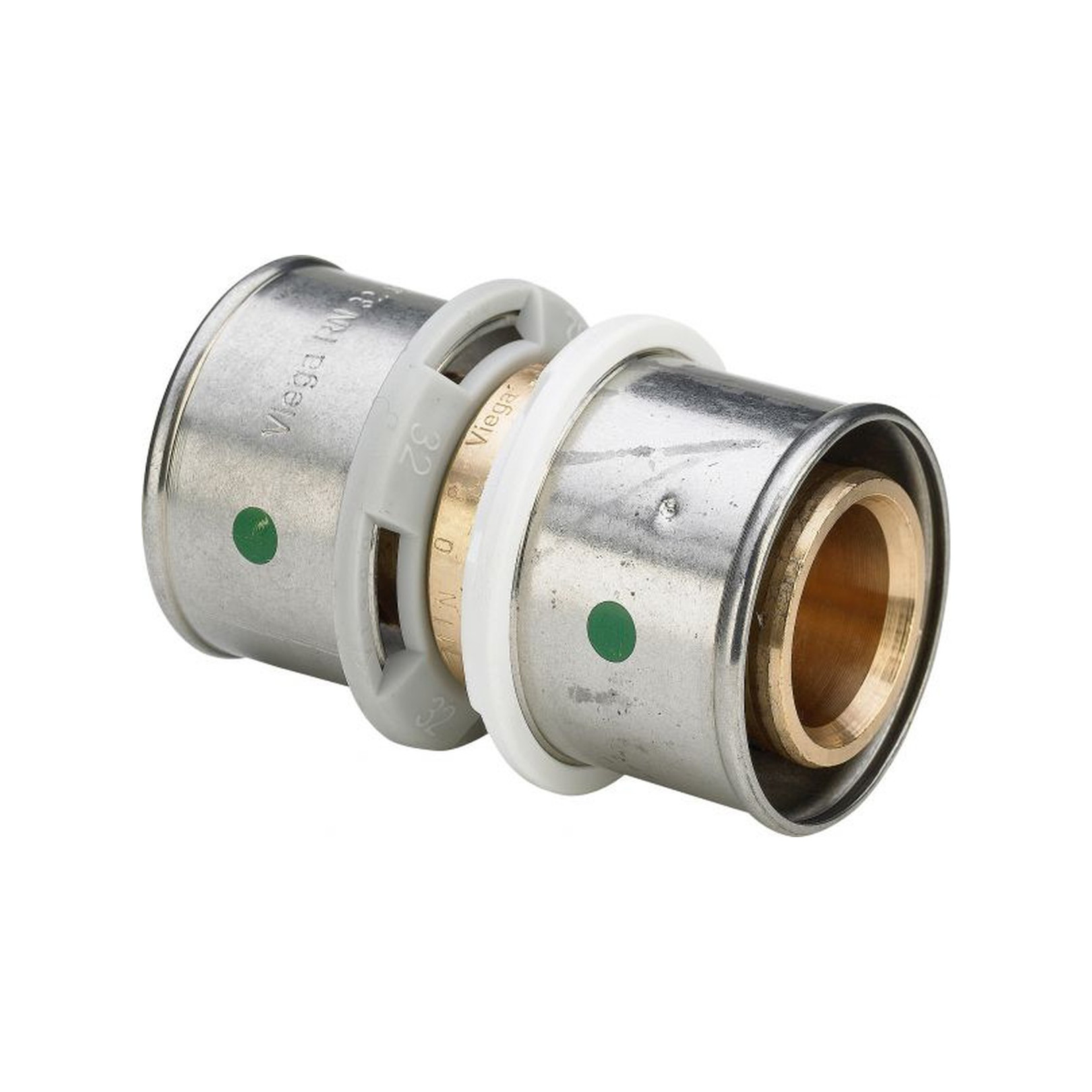 Viega Pressfitting Sanfix P 2115.9 Übergangskupplung 25mm Rotguss SC-Contur Pressanschluss 586737