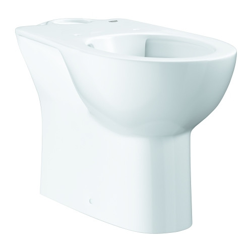 Grohe Stand-WC-Kombination Bau Keramik 39429 spülrandlos Tiefspüler Abgang senkrecht Sanitärkeramik alpinweiß 39429000