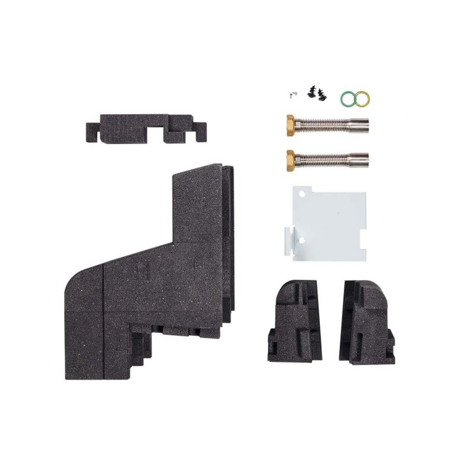 Vaillant Montageset Wandanschluss GEG konforme Dämmschale Edelstahlwellrohr 125 mm Glattrohr 35 mm EPP-Gehäuse 0010027974