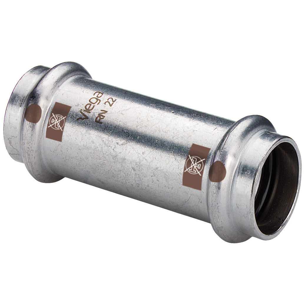 Viega Temponox Schiebemuffe 1715.5 Edelstahl 42mm SC-Contur 809256