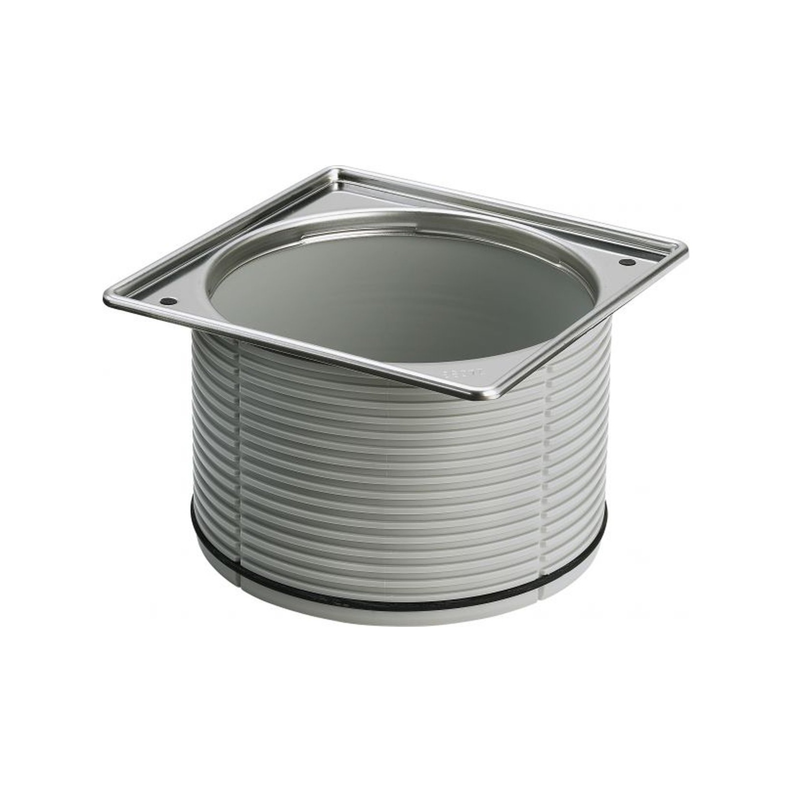 Viega Aufsatzrahmen 4949.3 Edelstahl 150x150mm Rückstaudichtung 489038