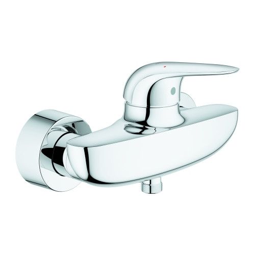Grohe Einhebel-Brausebatterie Eurostyle 23722003 Wandmontage chrom 1-2-Zoll SilkMove 35-mm-Keramikkartusche