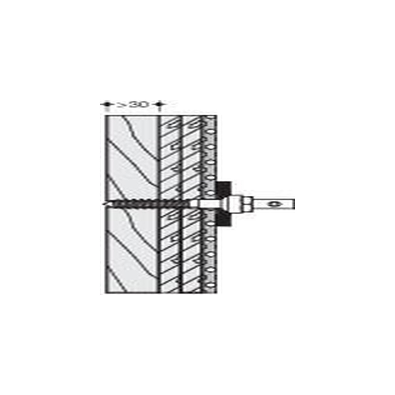 Hewi BM Rueckenstuetze 801-805 Classic 2 Befestigungspunkte Leichtbau Schichtholzplatte BM12.2.1