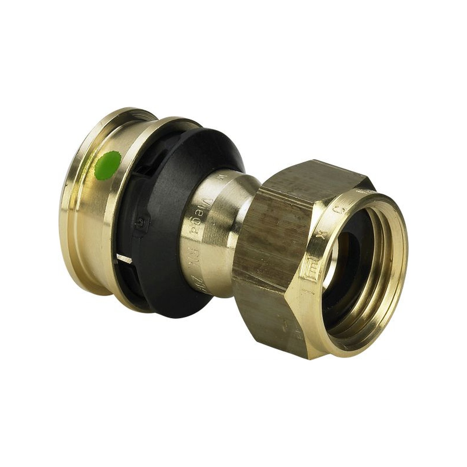 Viega Pressfitting Raxofix 5363 Verschraubung 50mm x 1 3/4 Zoll SC-Contur Siliziumbronze flachdichtend 646523