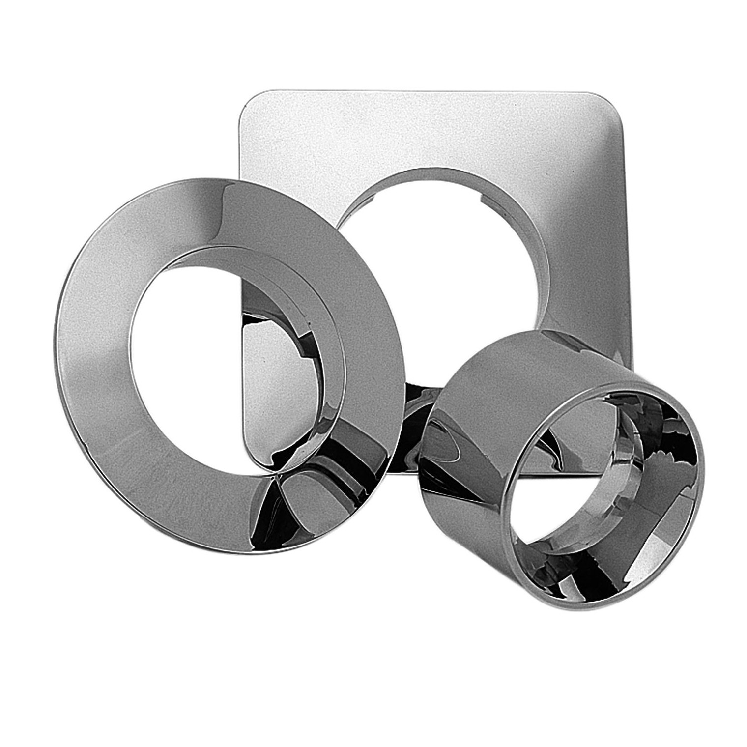 Allmess Rosette RO-C-150 viereckig 150mm Chrom 9006