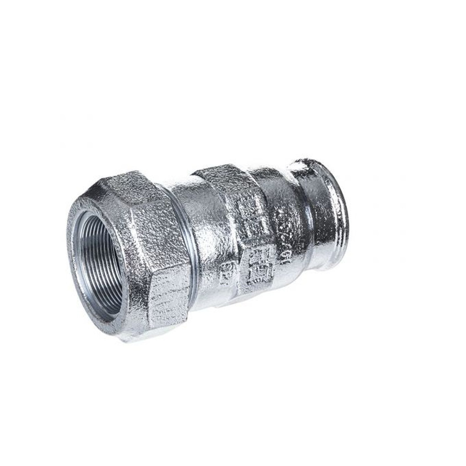 Gebo Temperguss Klemmverbinder Typ I 3/8 Zoll IG Gas PN4 Wasser PN10 NBR Dichtung 01.150.01.00