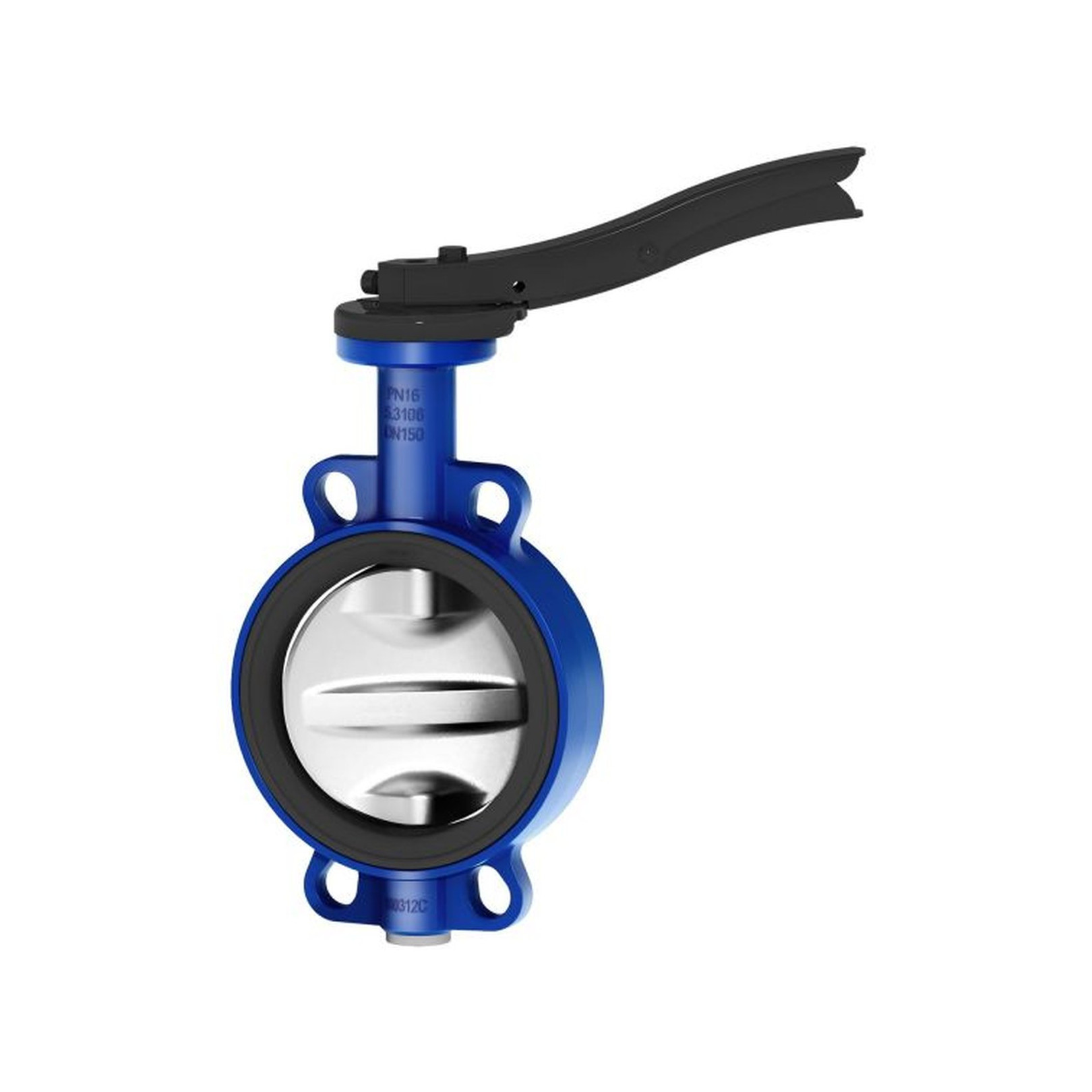 ARI Zwischenflanschklappe Zesa DN 80 Rasthebel Edelstahl Scheibe EPDM weichdichtend PN 16 2201200801911