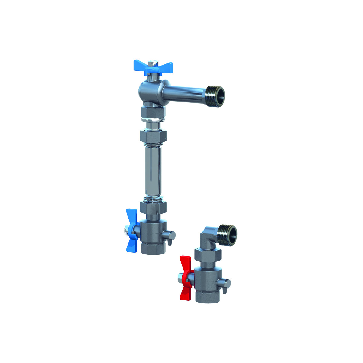 Purmo Anbausatz Wärmemengenzähler senkrecht 1 Zoll G 3/4 110 mm FFJAMWNP44F44VD