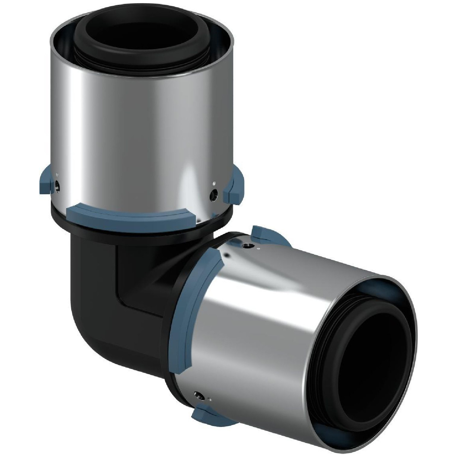 Uponor S-Press Verbund Winkel 90 Grad PPSU 40 mm Pressmuffe DVGW 1046386