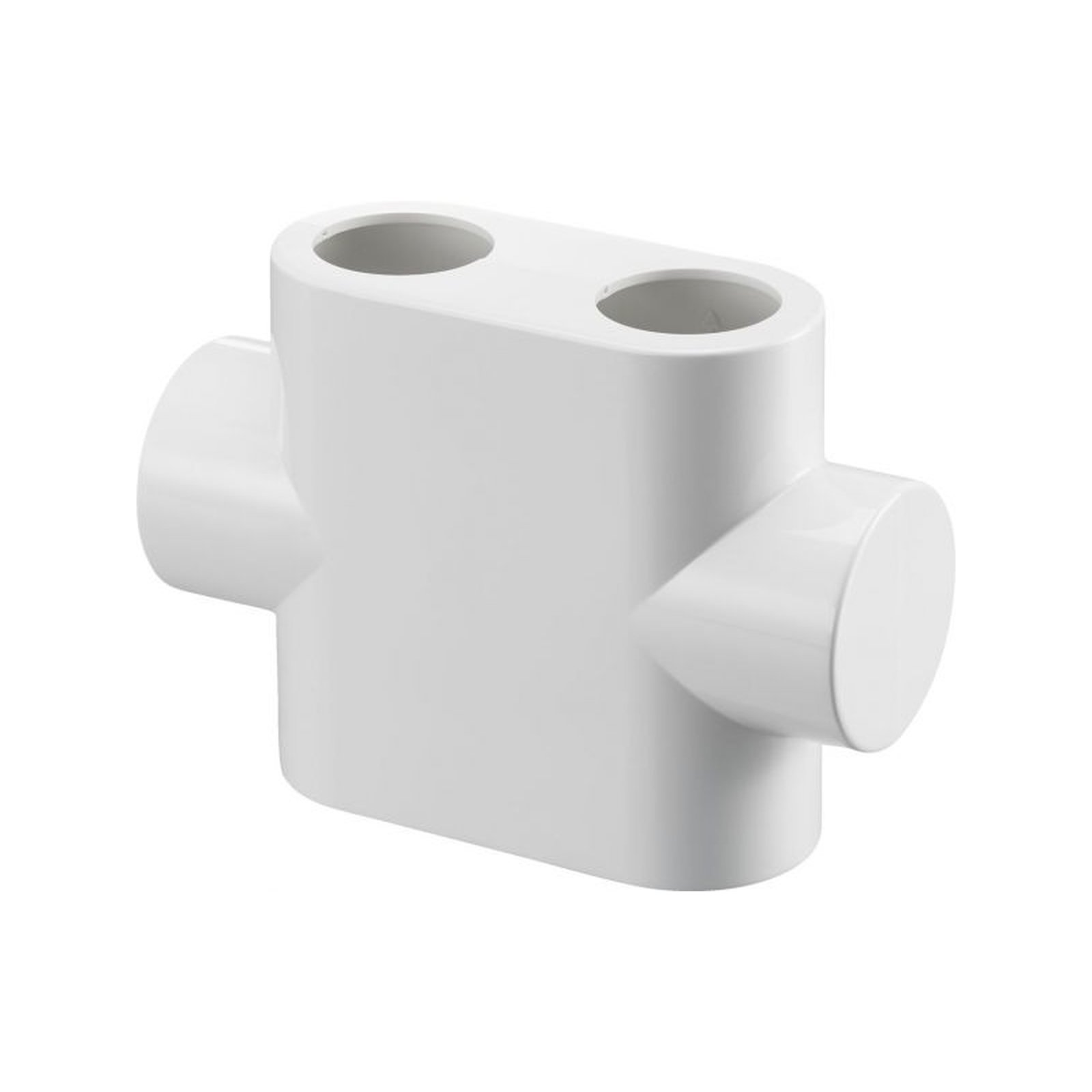 Oventrop Designabdeckung Multiblock T Durchgangsform Weiß 1184095