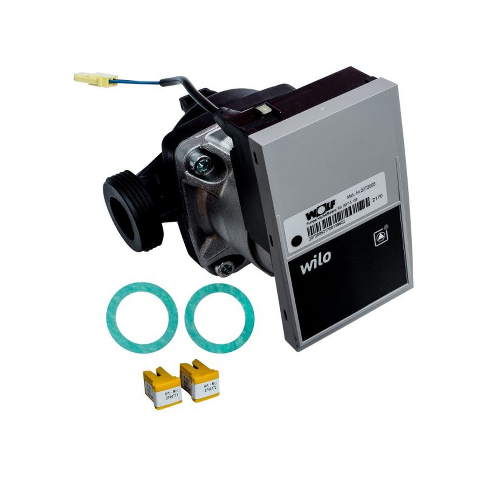 WOLF Heizkreispumpe UPER 20-70 hocheffizient Parameterstecker 230 V IP44 130 mm 1.364 kg 8616283