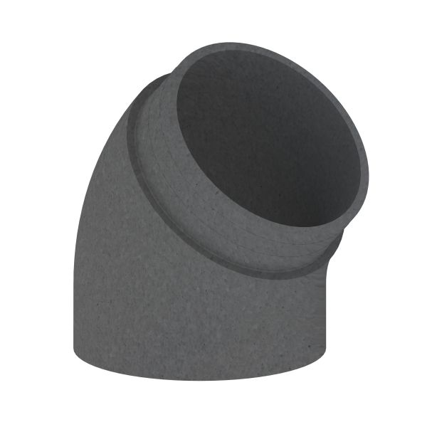 Zehnder Bogen ComfoPipe Compact DN125 45 Grad D155-125mm EPP schwarz 990328691