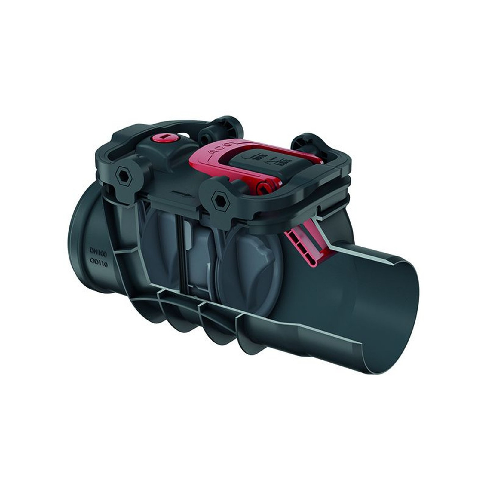 Aco Passavant Rueckstaudoppelverschluss Triplex DN100 Typ2 2 Klappen Notverschluss 2110.20.00