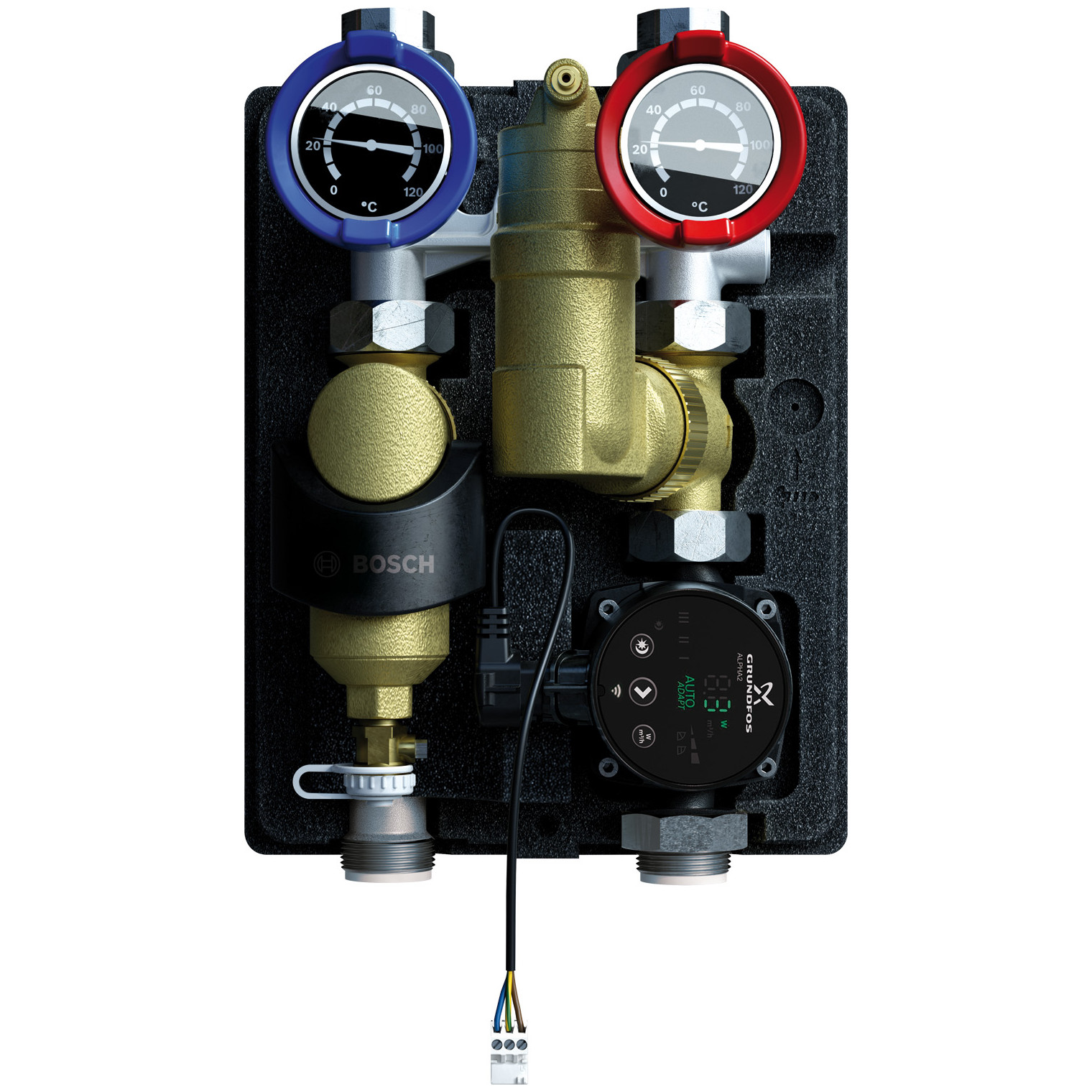 Bosch Installationszubehör HS 25/6 MSL Heizkreisset Abscheider Kompakt-Wärmedämmung 7736604097