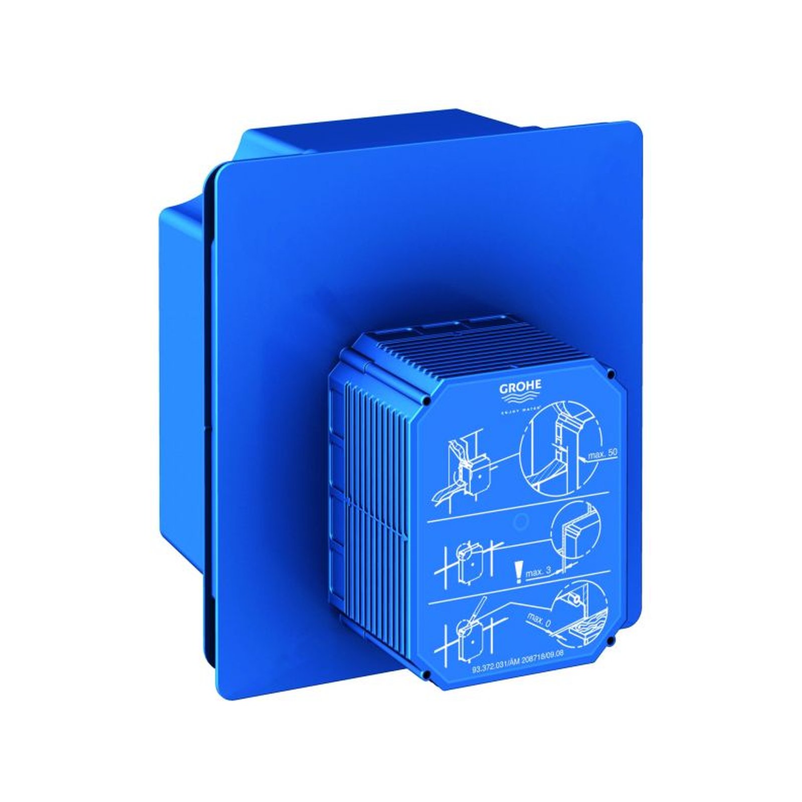 GROHE Urinal-Rohbauset Rapido U 37338 manuelle IR-Betätigung Tectron Elektronik 6V 230V Vorabsperrung G 1/2 außen 37338000