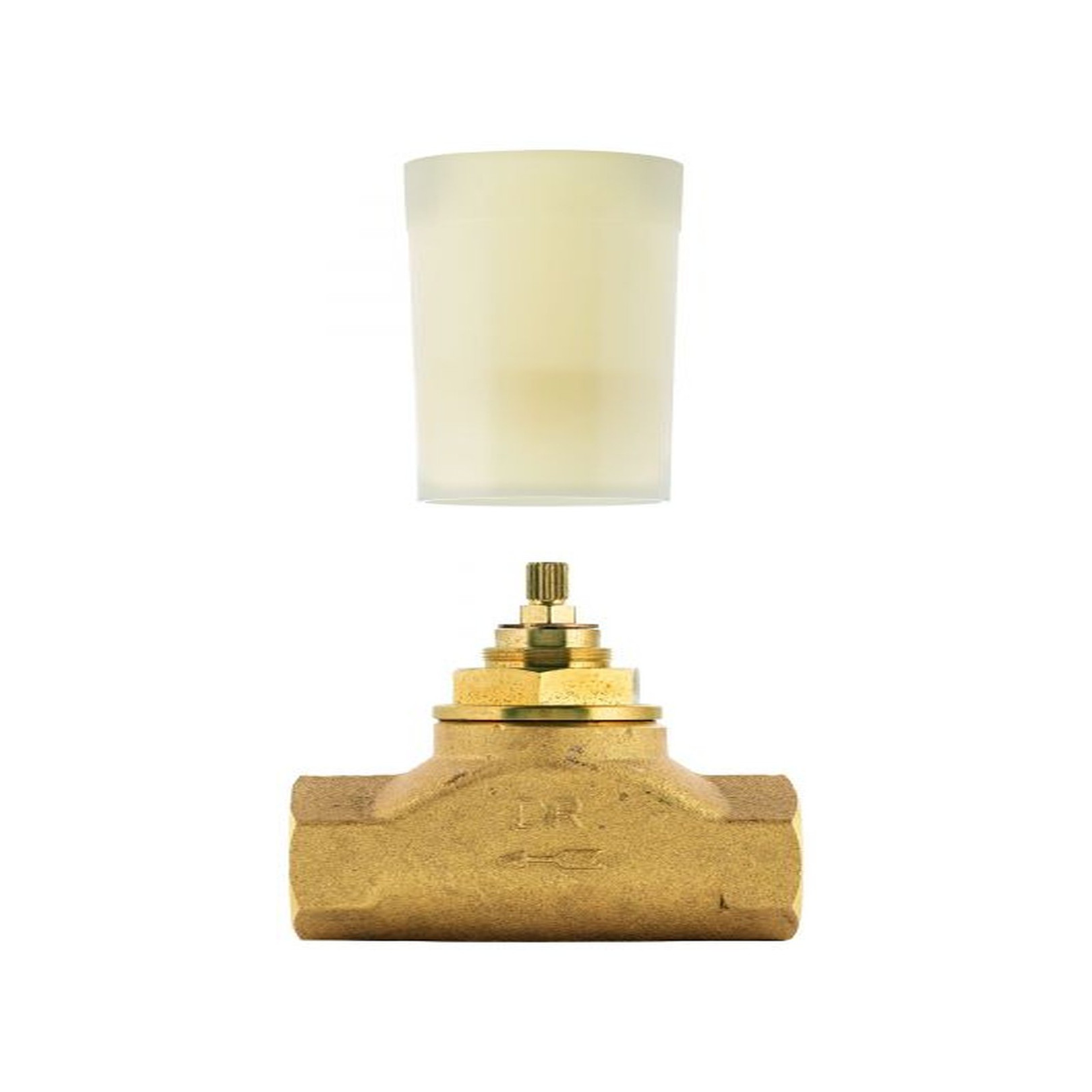 GROHE UP-Ventil-Unterteil 29805 DN25 1 Zoll Messing vormontiertes Oberteil kurze Spindel 29805000