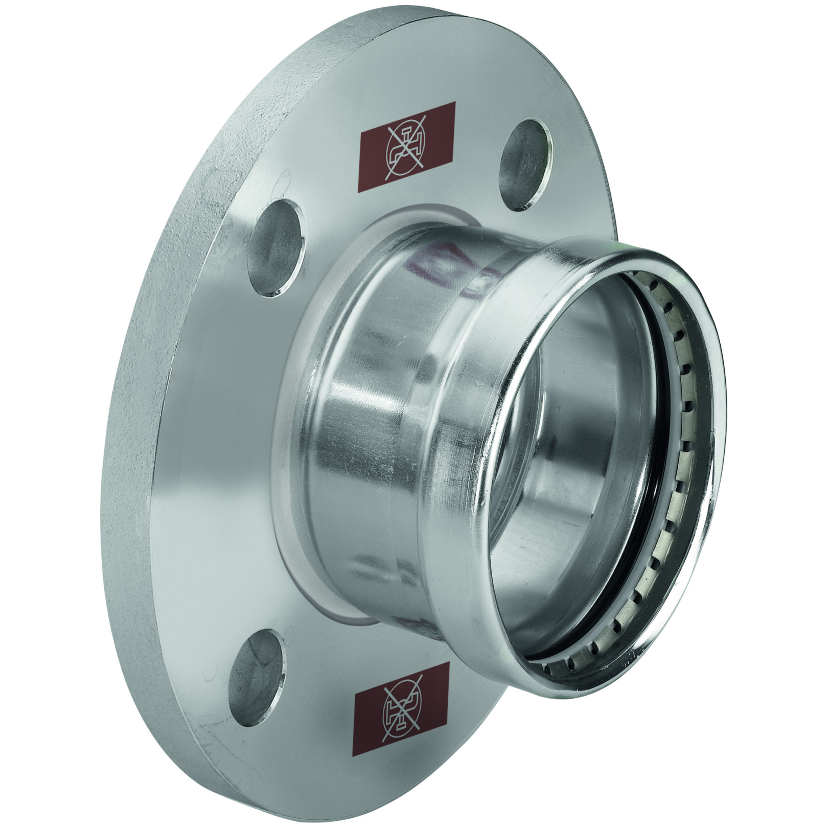 Viega Temponox XL Flanschübergang 1759.1XL 108mm Edelstahl SC-Contur 811273