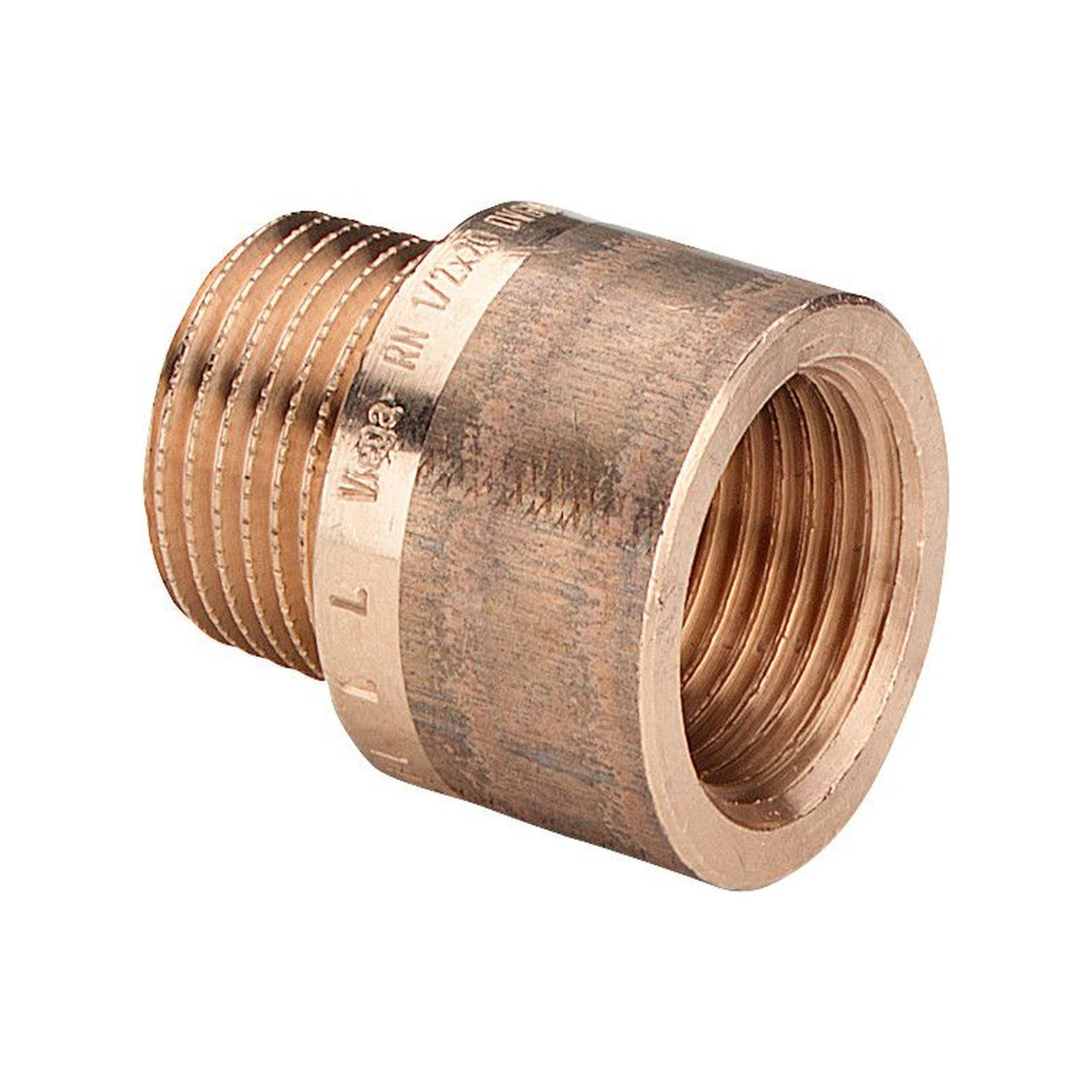 Viega Rotguss-Verlängerung 3525 3-8Zollx15mm konisches Aussengewinde zylindrisches Innengewinde Innenvierkant 354923
