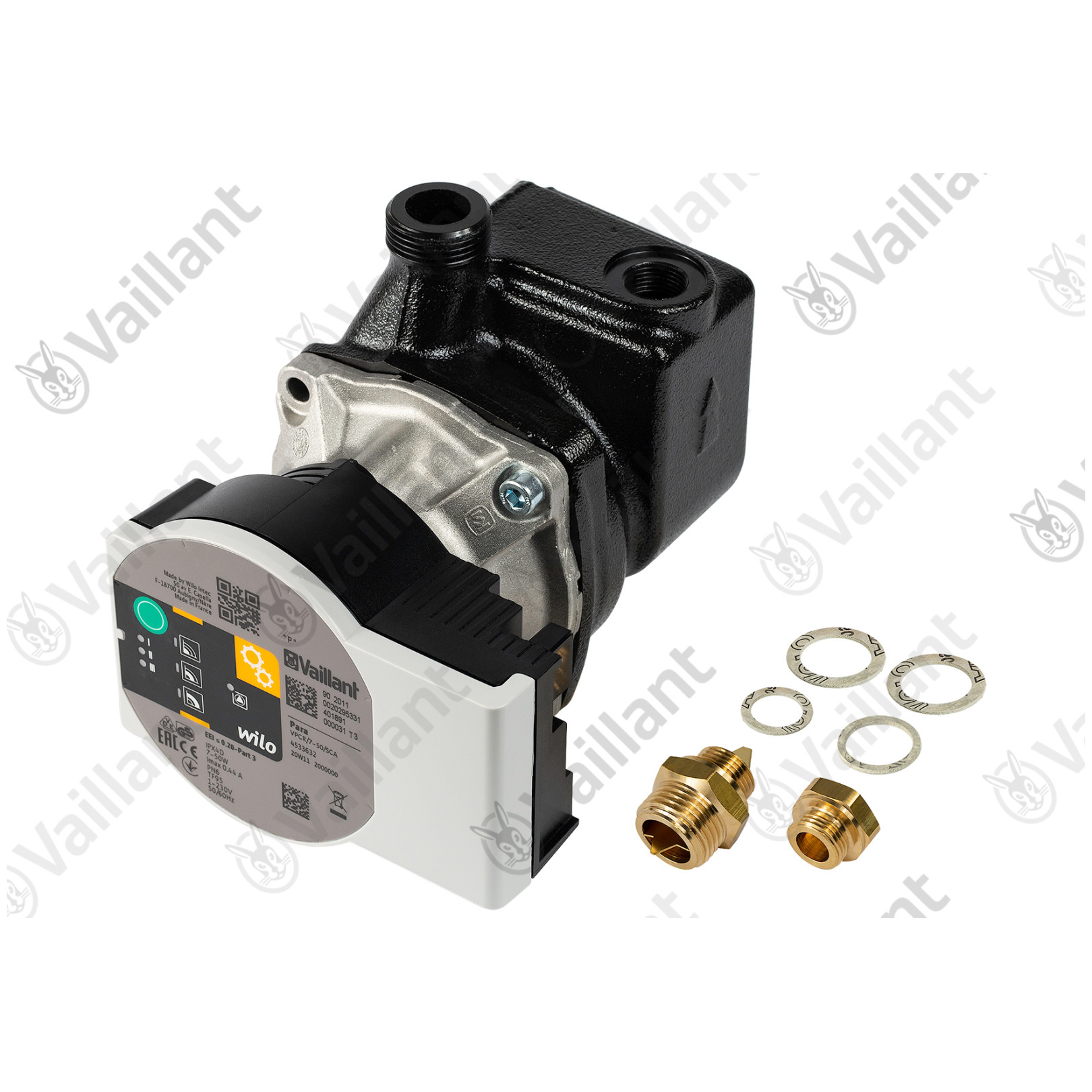 Vaillant Hocheffizienzpumpe Para VPCR/7-50/SCA Zubehör Nippel Dichtungen 0010032797