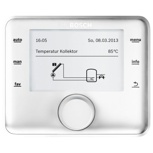Bosch Solartechnik Zubehör CS 200 Solar-Autarkregler Touchdisplay grafische Anzeige 7738111088
