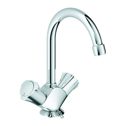 Grohe Waschtisch-Einlochbatterie Costa 21337001 Schwenkauslauf versenkbare Kette Chrom