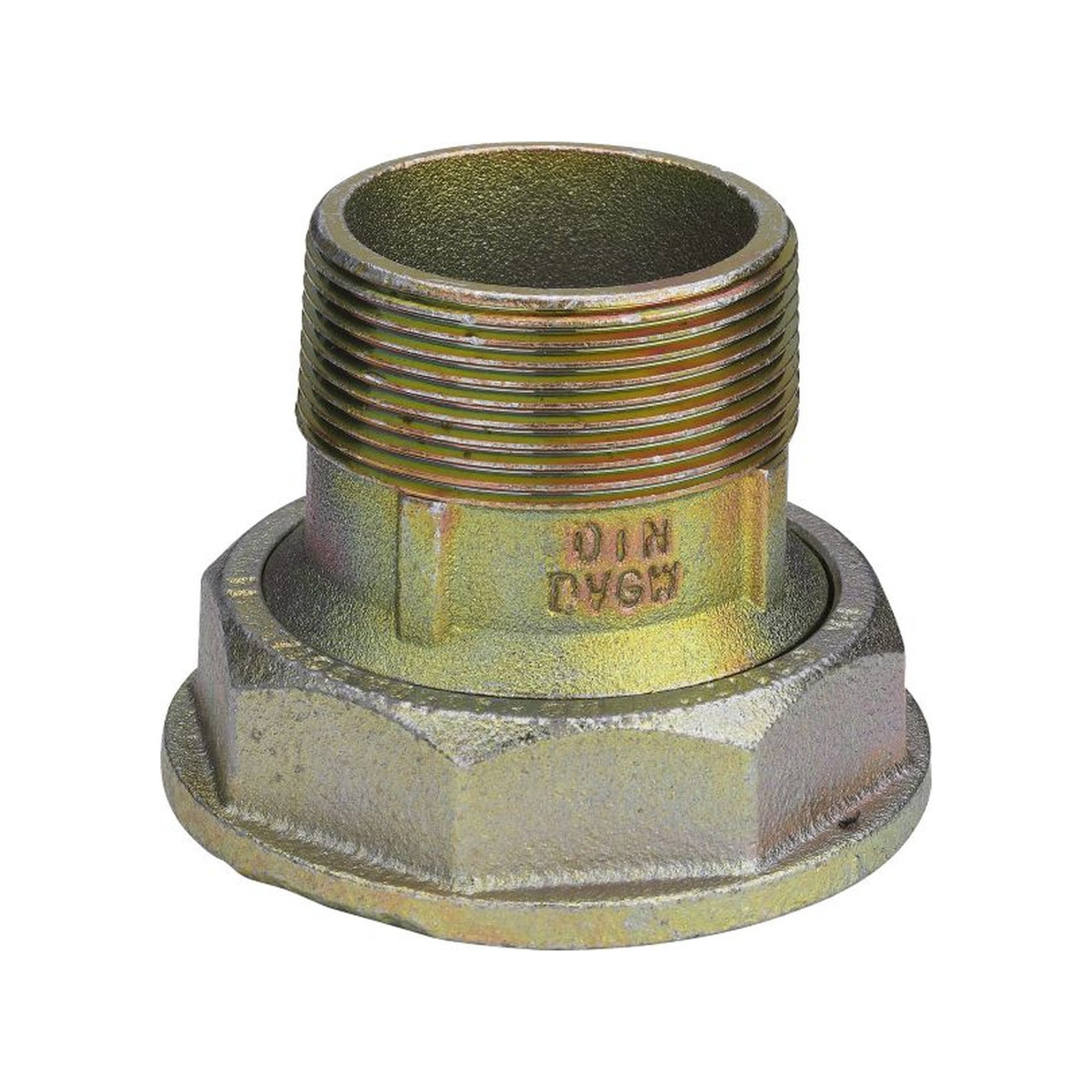 Viega Gaszählerverschraubung G2327 Temperguss verzinkt 11-4-Zoll HTB-beständig 532512