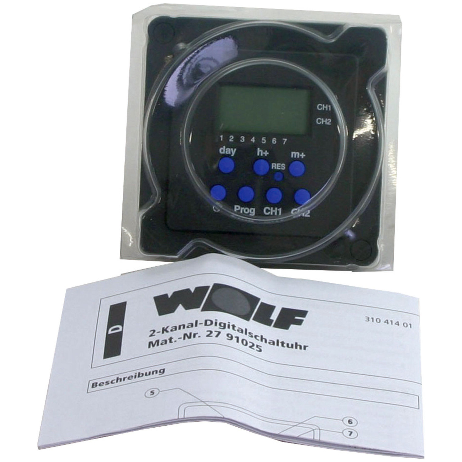 WOLF Digitalschaltuhr PM2931 2-Kanal R11 R12 R16 R18 2791025