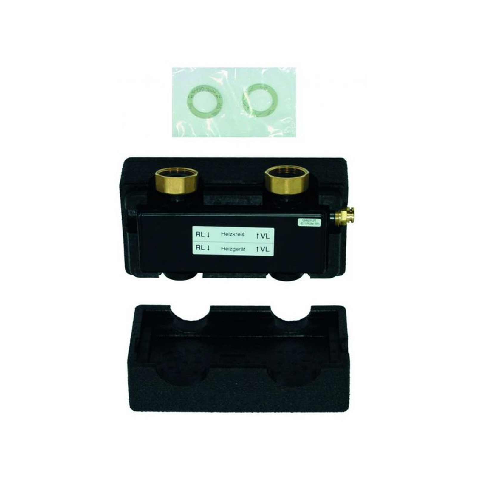 Vaillant hydraulische Weiche WH 27 quer 2 m3/h Rp 1 Wärmedämmung 306727