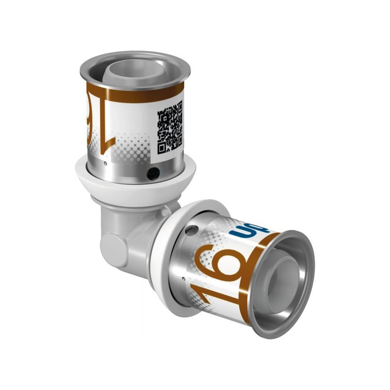 Uponor S-Press PLUS Pressfitting Winkel 90 Grad PPSU 16 mm 16 mm EPDM Dichtung DVGW 1039929