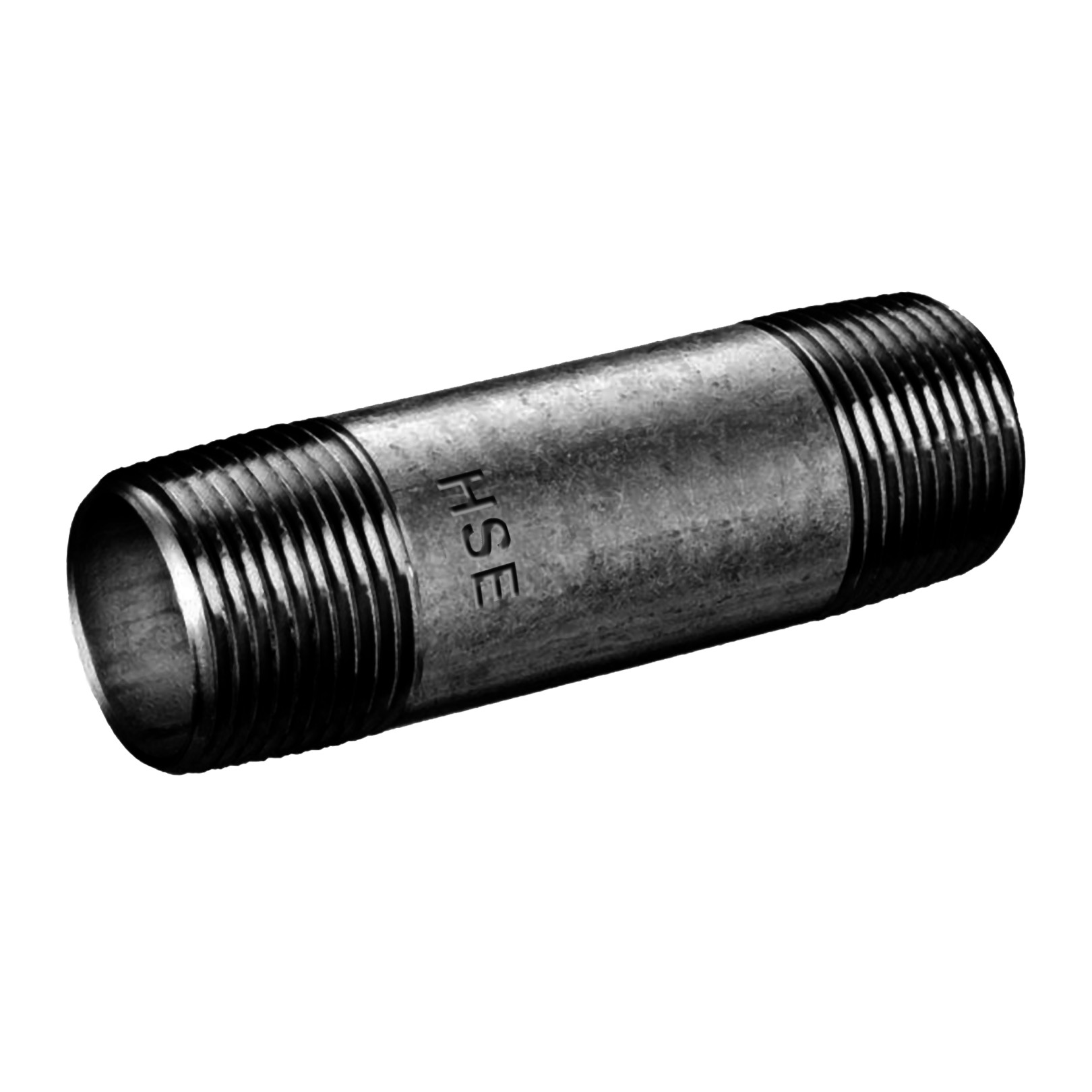 Schmidt Hermann Rohrnippel Nr.23 1-2 Zoll 180mm DIN EN 10241 schwarz geschweisst 44015180