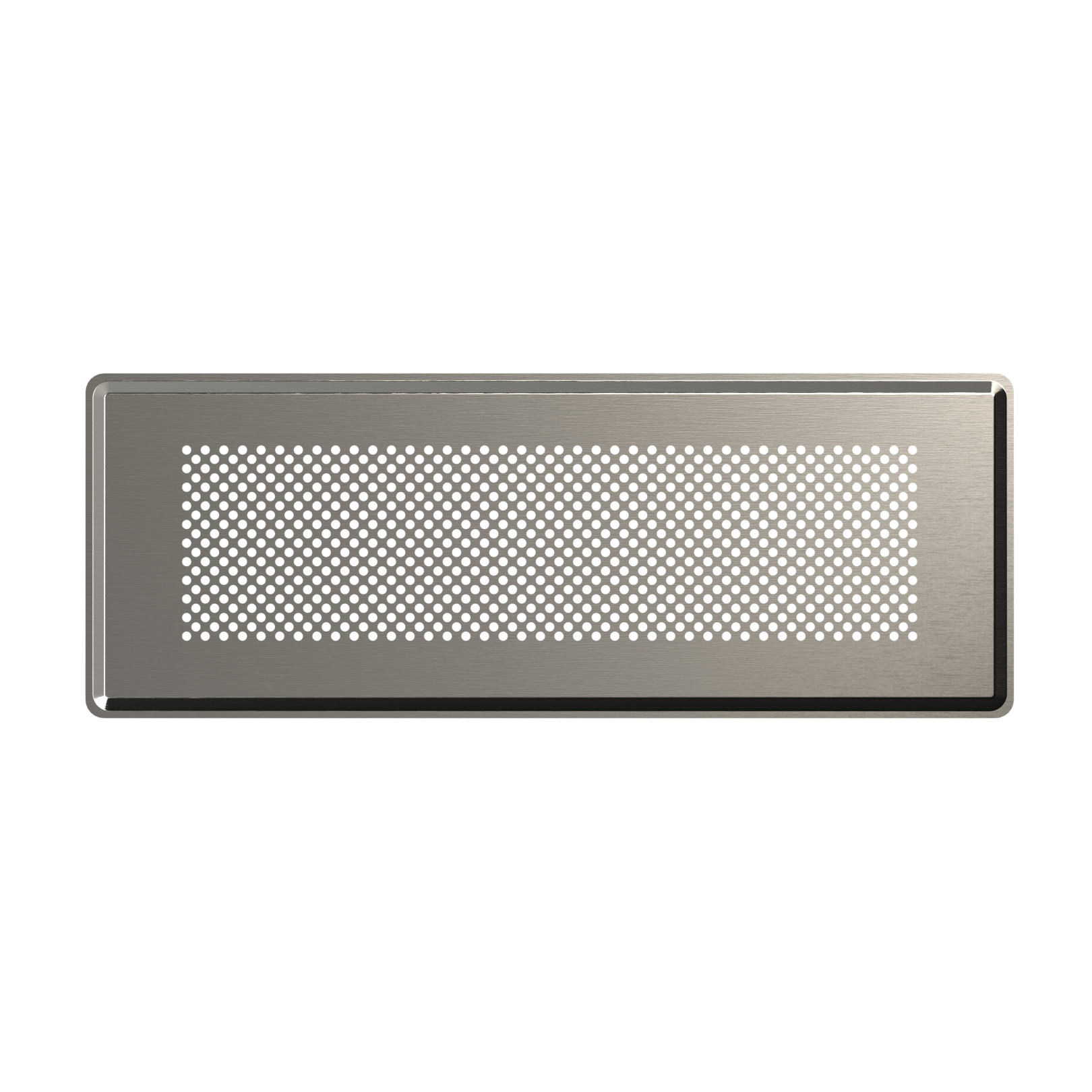 Zehnder Design-Abdeckgitter ComfoGrid Venezia Edelstahl 350x130mm Lochdesign 990322087