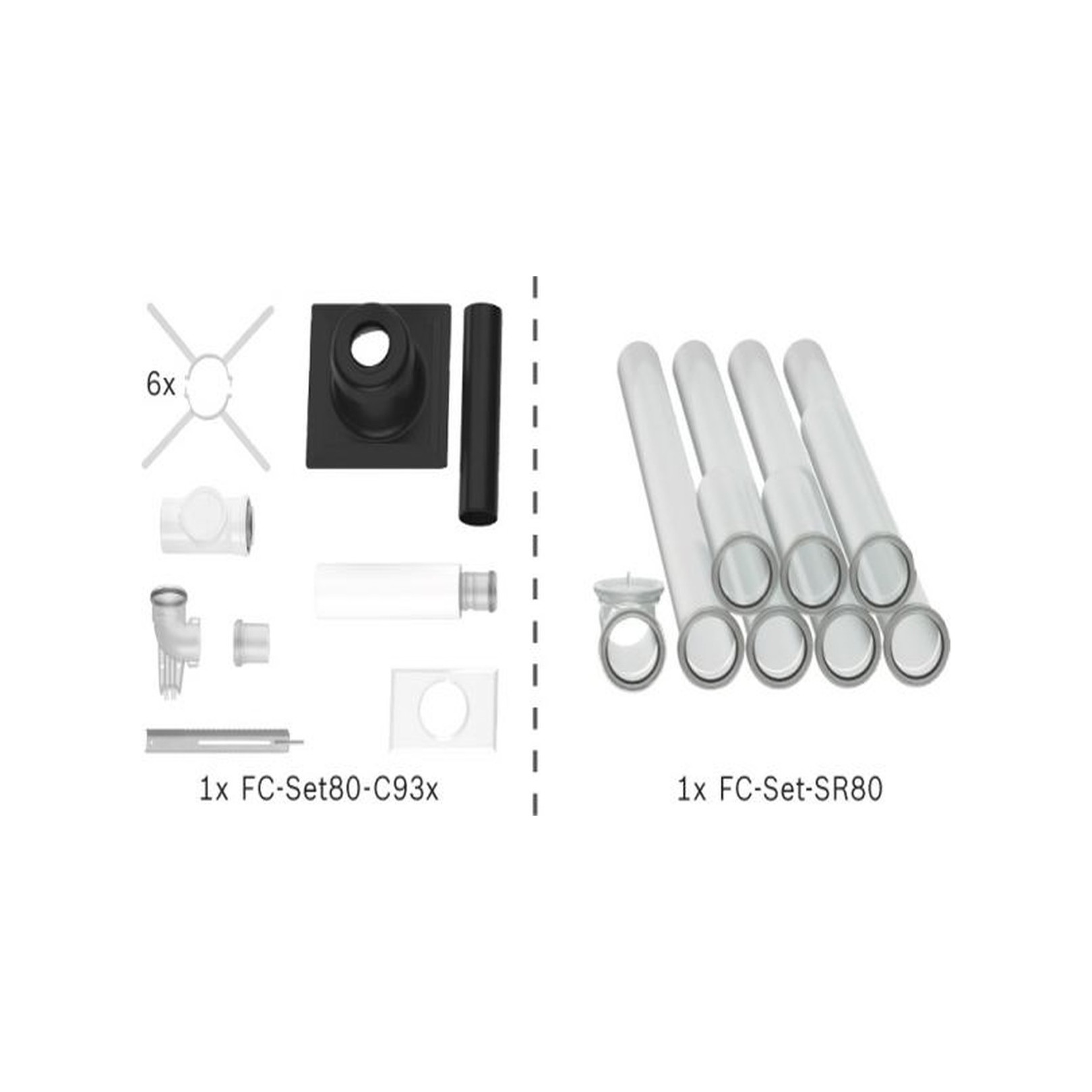 Bosch Abgas-Standardpaket BOPA FC11 Schacht starr 80-125 10m RLU 7739617750