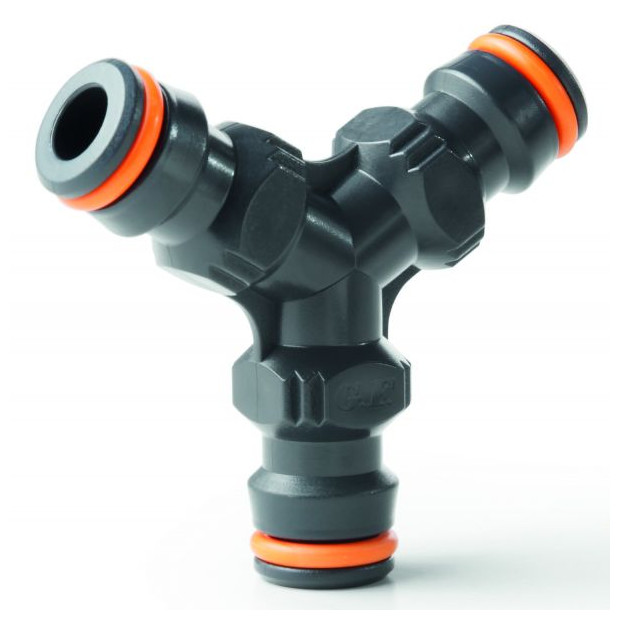iWater Y-Stück 3-Wege Verbinder Kunststoff 1-2 3-4 Zoll Schnellkupplung 72046