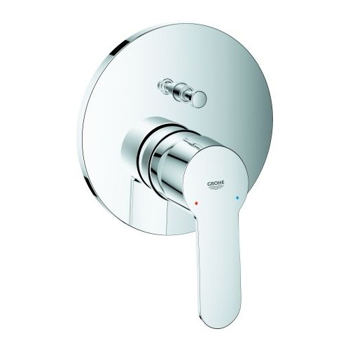 GROHE Einhebel-Wannenbatterie Eurostyle C 24052002 chrom Fertigmontageset Rapido SmartBox 46 mm Keramikkartusche